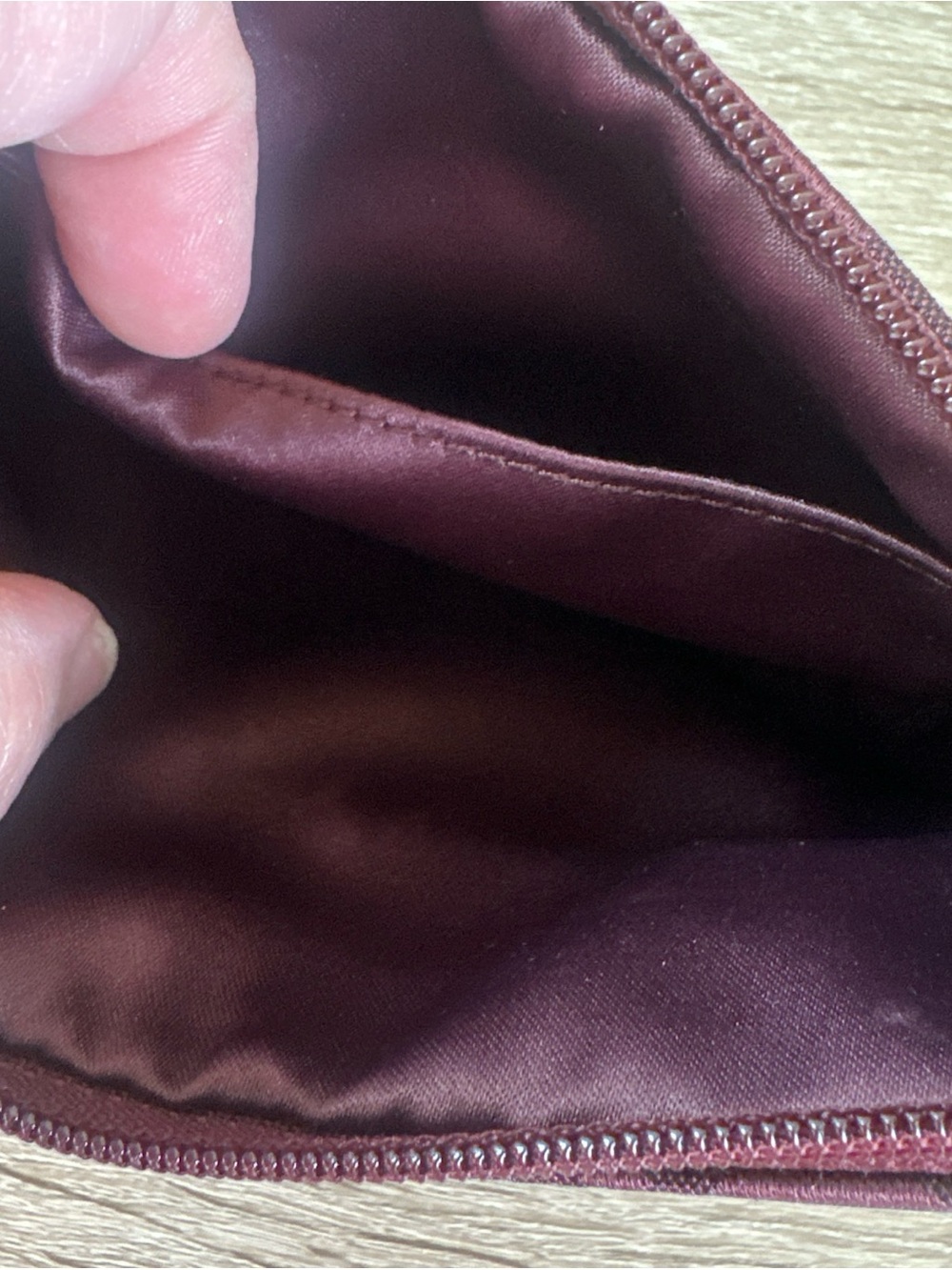 Coach Burgundy Signature Turnlock Wristlet - Picture 8 of 11